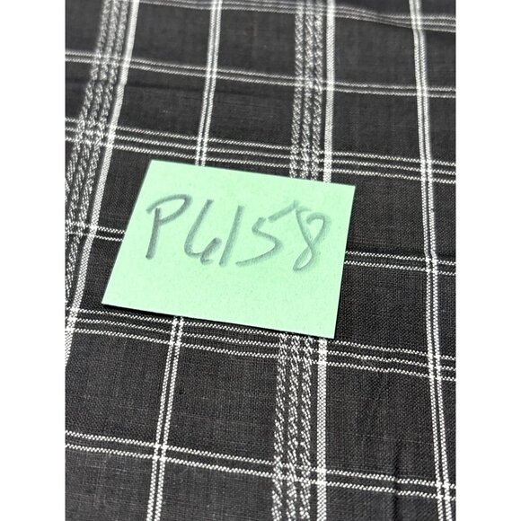 Black & White Plaid Cotton Fabric Fat Quarter 18x22" for Quilting & Crafting - Picture 5 of 5